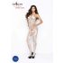 Passion BS037 - open overall met patronen (wit) - S-L