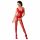 Passion BS046 - bloemenpatroon net set (rood) - S-L