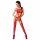 Passion BS047 - open net set met uitsparingen (rood) - S-L