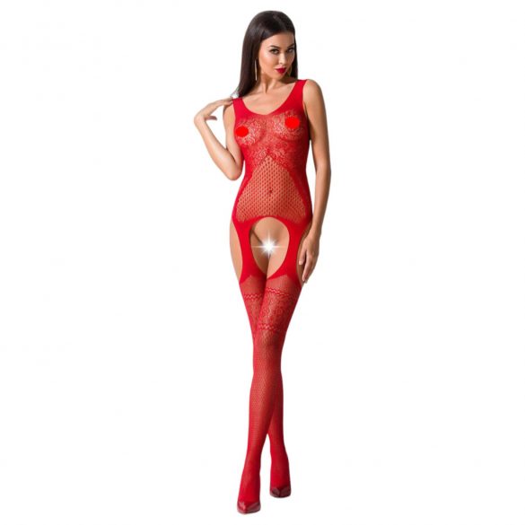 Passion BS061 - bloemen net set (rood) - S-L