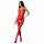 Passion BS078 - gestippeld, open jumpsuit - rood (S-L)