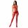 Passion BS084 - geregen overall met top - rood (S-L)