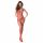 Passion BS102 - open net bodysuit (rood) - S-L