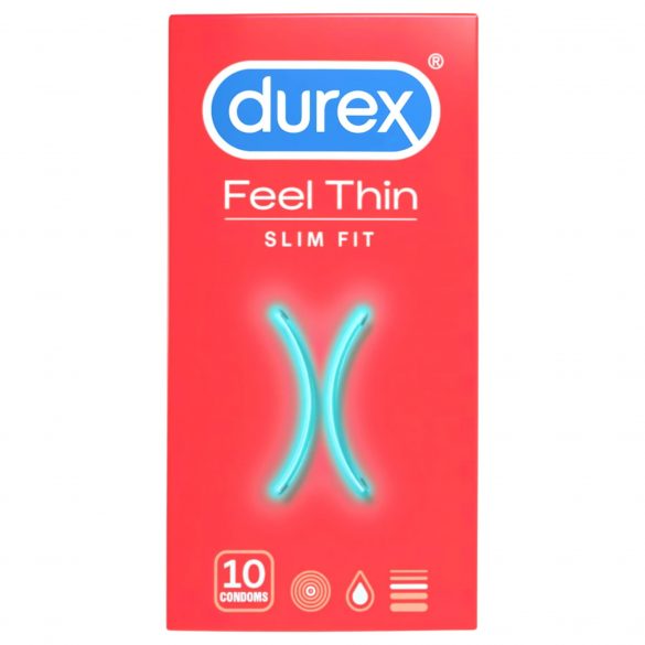 Durex Feel Thin Slim Fit - realistisch gevoel condoom (10 stuks)