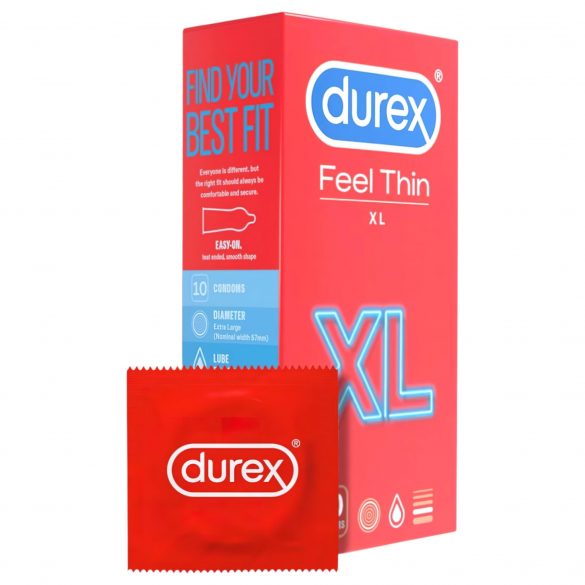 Durex Feel Thin XL - natuurgetrouw gevoel condoom (10 stuks)