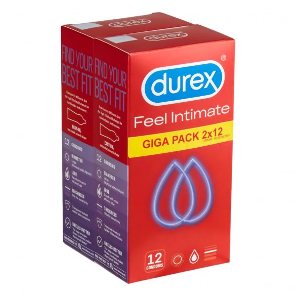 Durex Feel Intimate - dunne condooms verpakking (2x12 stuks)