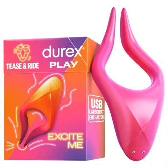 Durex Tease & Ride - Meerdere erogene zones stimulator (roze)