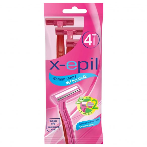 X-Epil - wegwerp scheermesje voor vrouwen (4 stuks, 2 mesjes)