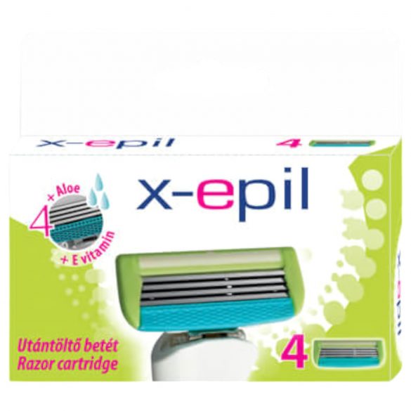 X-Epil - vrouwen scheermesjes 4-bladen (4 stuks)