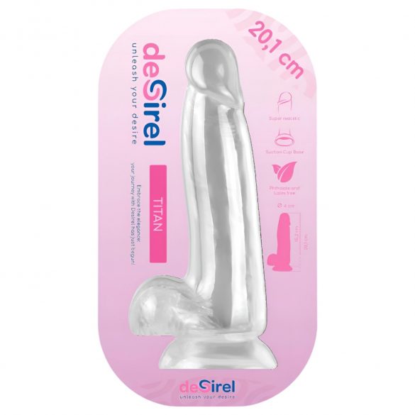 Desirel Titan - levensechte dildo met ballen (natuurlijk)