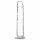 Addiction Kristal - zuignap dildo (doorzichtig) - 18cm