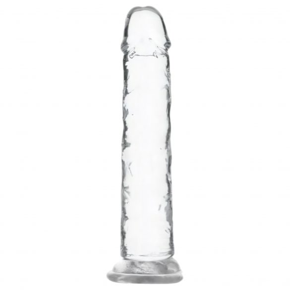 Addiction Kristal - zuignap dildo (doorzichtig) - 18cm