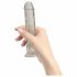 Addiction Kristal - zuignap dildo (doorzichtig) - 18cm