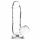 Addiction Crystal - staande dildo met ballen (transparant) - 15cm