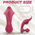 Sex HD Chomper - oplaadbare, waterdichte clitoris- en anaal vibrator (rood)