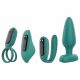 Sex HD - oplaadbare, afstandsbedienbare, 4-delige vibrator set (groen)