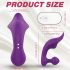 Sex HD Chomper - oplaadbare, waterdichte clitoris- en anaal vibrator (paars)