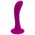 Pretty Love Anal Plug - zuignap, gebogen anale dildo (roze)