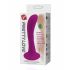 Pretty Love Anal Plug - zuignap, gebogen anale dildo (roze)