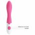 Pretty Love Bishop - waterdichte G-spot vibrator (roze-wit)