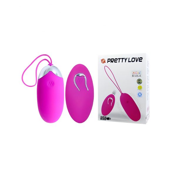 Pretty Love Berger - oplaadbaar, draadloos vibrerend eitje (roze)