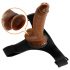 Pretty Love Harness - universele strap-on met dildo - 17 cm (zwart)