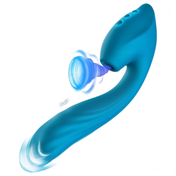 Vibeconnect - waterdichte G-spot en clitoris vibrator (blauw)