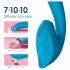 Vibeconnect - waterdichte G-spot en clitoris vibrator (blauw)