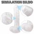 Sex HD Martin - zuignap, realistische dildo met ballen (wit)