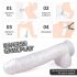 Sex HD Martin - zuignap, realistische dildo met ballen (wit)