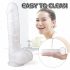 Sex HD Martin - zuignap, realistische dildo met ballen (wit)