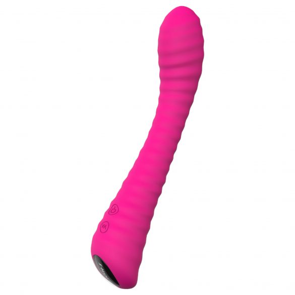 Sex HD Zonneschijn - oplaadbare, geribbelde G-punt vibrator (roze)