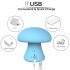 Magic Mushroom - oplaadbare gezichtsmassager (blauw)