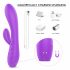 Sex HD Muses - oplaadbare, waterdichte verwarmde vibrator (paars)