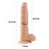 Lovetoy Real Extreme - Zuignap Dildo - 24cm