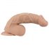 Lovetoy Real Extreme - zuignap dildo met ballen - 23cm (natuurlijk)