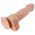 Lovetoy Real Extreme - zuignap dildo met ballen - 23cm (natuurlijk)