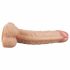 Lovetoy Real Extreme - staande, met ballen G-punt dildo - 21cm (natuurlijk)