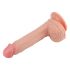 Lovetoy Nature Dildo - zuignap - 21cm (natuurlijk)