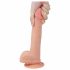 Lovetoy Nature Dildo - zuignap - 21cm (natuurlijk)