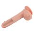 Lovetoy Nature Dildo - zuignap - 21cm (natuurlijk)