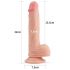 Lovetoy Nature Dildo - zuignap - 21cm (natuurlijk)