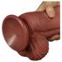 Lovetoy - dubbele lagen realistische dildo - 26cm (natuurlijk)