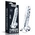 Lovetoy Flawless Clear - Zuignap Dildo - 19cm (doorzichtig)