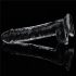 Lovetoy Flawless Clear - Zuignap Dildo - 19cm (doorzichtig)