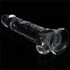 Lovetoy Flawless Clear - Zuignap Dildo - 19cm (doorzichtig)