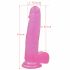 Lovetoy Jelly Studs - realistische dildo met zuignap - 20 cm (roze)