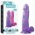 Lovetoy Jelly Studs - levensechte dildo met zuignap - 20 cm (paars)