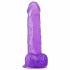 Lovetoy Jelly Studs - levensechte dildo met zuignap - 20 cm (paars)