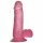 Lovetoy Jelly Studs - realistische dildo met zuignap - 15cm (roze)